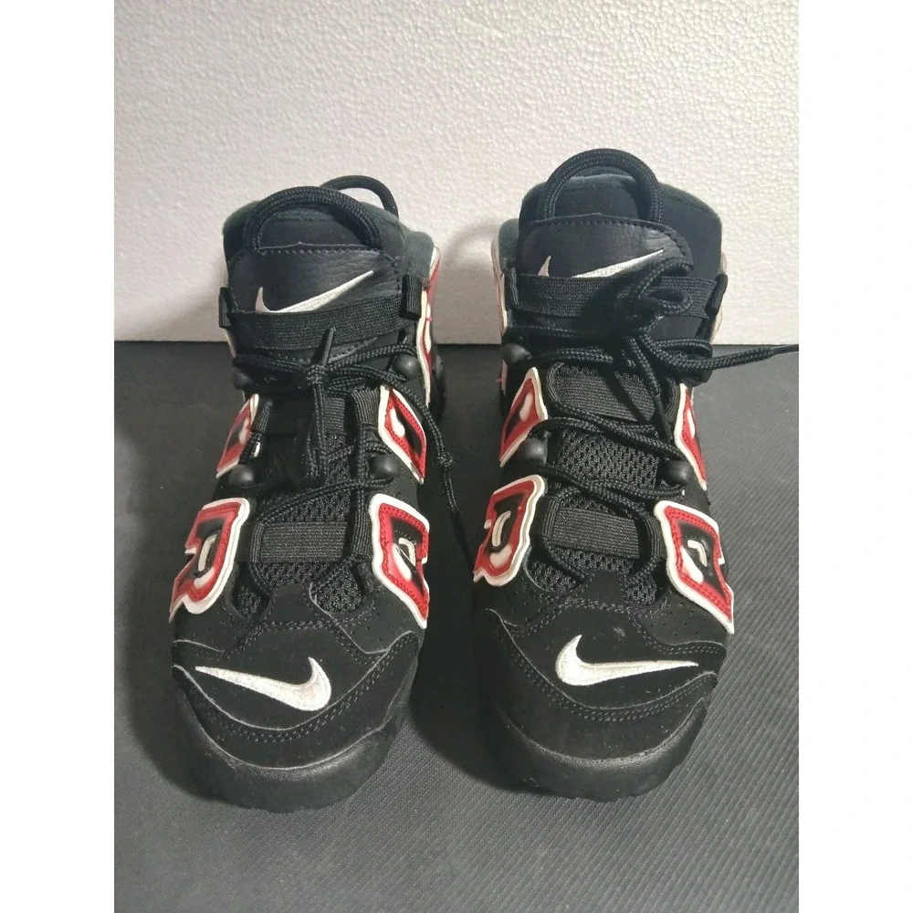 Nike Air More‎ Uptempo Laser Crimson Black  Size 6Y 415082-010